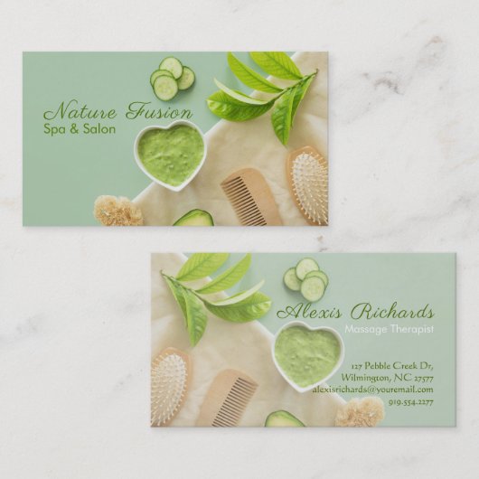 SPA Samenstelling Visitekaartje (Voorkant / Achterkant)