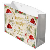 Spa Santa Claus Merry Christmas  Groot Cadeauzakje (Achterkant Gekanteld)