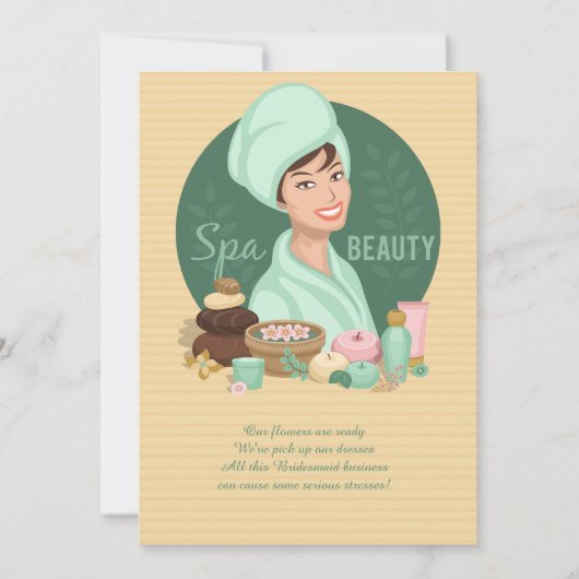 Spa Schoonheid uitnodiging (Voorkant)