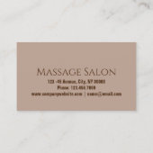 SPA Schoonheidssalon Aromatherapie Massage Therapi Visitekaartje (Achterkant)