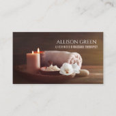 SPA Schoonheidssalon Aromatherapie Massage Therapi Visitekaartje (Voorkant)