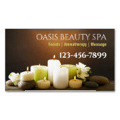 SPA Schoonheidssalon Massage Esthetician Aromather Magnetisch Visitekaartje (Voorkant)