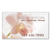 SPA Schoonheidssalon Massage Therapeut Bloemenwink Magnetisch Visitekaartje (Voorkant)
