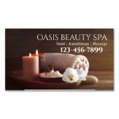 SPA schoonheidssalon massagetherapie aromatherapie Magnetisch Visitekaartje (Voorkant)