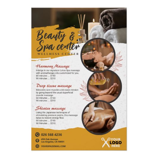 Spa, Schoonheidssalon, Wellness Center Glossy Post Perfect Poster (Voorkant)