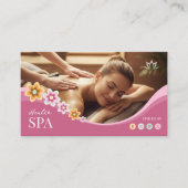 Spa, Schoonheidstherapeut, Lichaamsmassage Spa Visitekaartje (Voorkant)