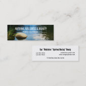 Spa schoonheidstherapeut PERSONALIZE Mini Visitekaartje (Voorkant / Achterkant)