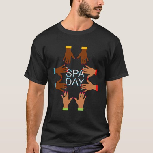 Spa Sets Voor Vrouwen Spa Dag Manicures Nagels Han T-shirt (Voorkant)