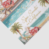 Spa-Sinterklaas in LA – Prettig kerstfeest  Tissuepapier (Detail)