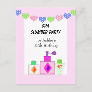 Spa Slaapfeest voor Meisjes Kaart