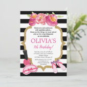 Spa Sleepover Birthday party Kaart (Staand voorkant)