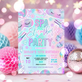 Spa Slumber Party Pastel Spa & Sleepover Verjaarda Kaart