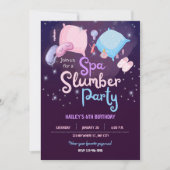 Spa Slumber Party Uitnodiging voor verjaardagsfees (Voorkant)