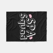 Spa Squad Spa Personeel Funny Spa Verjaardagsfeest Fleece Deken (Voorkant (Horizontaal))