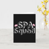 Spa Squad Spa Personeel Funny Spa Verjaardagsfeest Kaart (Gele Bloem)