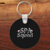 Spa Squad Spa Personeel Funny Spa Verjaardagsfeest Sleutelhanger (Voorkant)