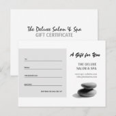 Spa Stones Cadeaubon Briefkaart (Voorkant / Achterkant)