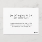 Spa Stones Cadeaubon Briefkaart (Achterkant)