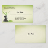 Spa store business cards visitekaartje (Voorkant / Achterkant)