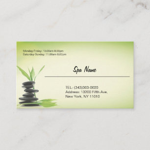 Spa store business cards visitekaartje