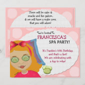 Spa-taculaire Kinder uitnodiging (Voorkant / Achterkant)