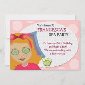 Spa-taculaire Kinder uitnodiging (Voorkant)