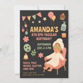 Spa-Tacular Kids Verjaardagsfeest Kaart (Voorkant)