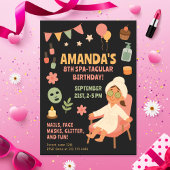 Spa-Tacular Kids Verjaardagsfeest Kaart