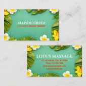 SPA Tanning Salon Aromatherapie Massage Therapie Visitekaartje (Voorkant / Achterkant)
