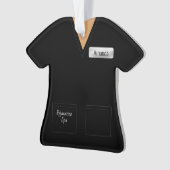 Spa-technicus Black Scrubs Professional Ornament (voorkant)