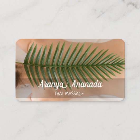 Spa Thaise Massage Visitekaartje (Voorkant)