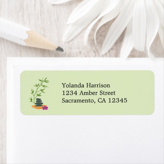 SPA-themaadreslabel Etiket (Insitu)