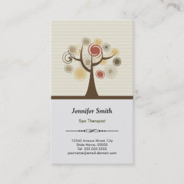 Spa Therapeut Afspraak - Elegant Natural Afsprakenkaartje