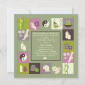 Spa Therapy Invitation Kaart (Voorkant)