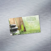 SPA Toch mooie groene massagesalon Magnetisch Visitekaartje (Voorbeeld)