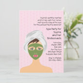 Spa-uitnodiging Kaart (Staand voorkant)