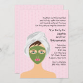 Spa-uitnodiging Kaart (Voorkant / Achterkant)