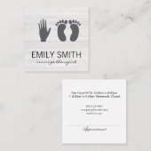 Spa-uitstap | Massage (afspraakkaart) Afsprakenkaartje (Voorkant / Achterkant)