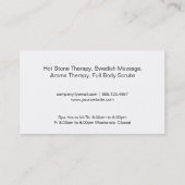 Spa-uitstapje | Zen Visitekaartje (Achterkant)