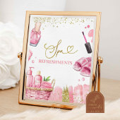 Spa-verfrissingsfeestbord Poster