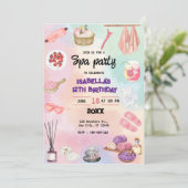 Spa verjaardag, elke leeftijd, verjaardag, spa par kaart (Staand voorkant)