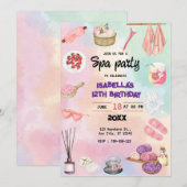 Spa verjaardag, elke leeftijd, verjaardag, spa par kaart (Voorkant / Achterkant)