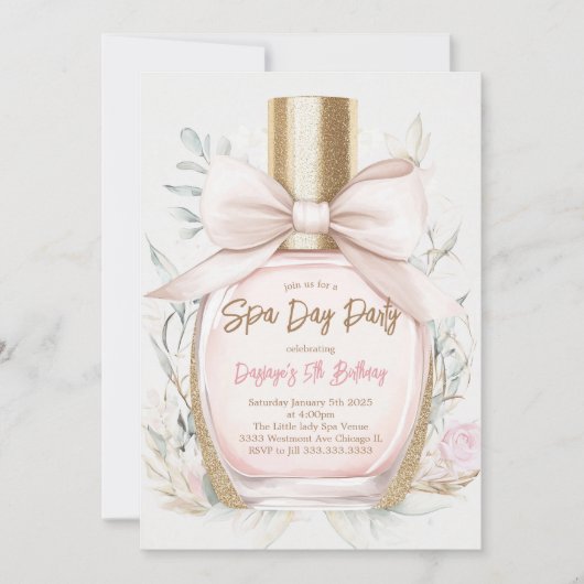 Spa verjaardag, Glam make-up verjaardag Kaart (Voorkant)