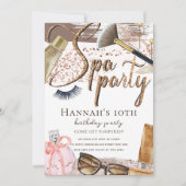 Spa verjaardag luxe safari ontwerp kaart (Voorkant)