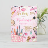 Spa Verjaardag nodigt uit Kaart (Staand voorkant)