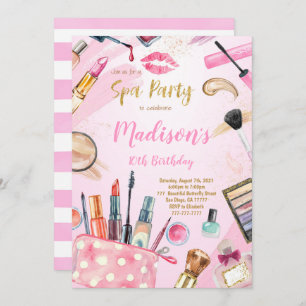 Spa Verjaardag nodigt uit Kaart