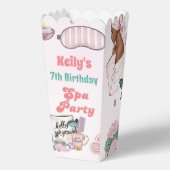 Spa Verjaardag Pamper Party Verjaardag Bedankdoosjes (Voorkant)