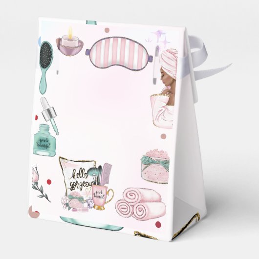 Spa Verjaardag Pamper Party Verjaardag Bedankdoosjes (Achterkant)