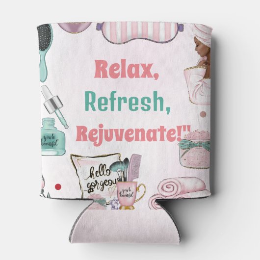 Spa Verjaardag Pamper Party Verjaardag Blikjeskoeler (Achterkant)