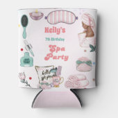 Spa Verjaardag Pamper Party Verjaardag Blikjeskoeler (Voorkant)